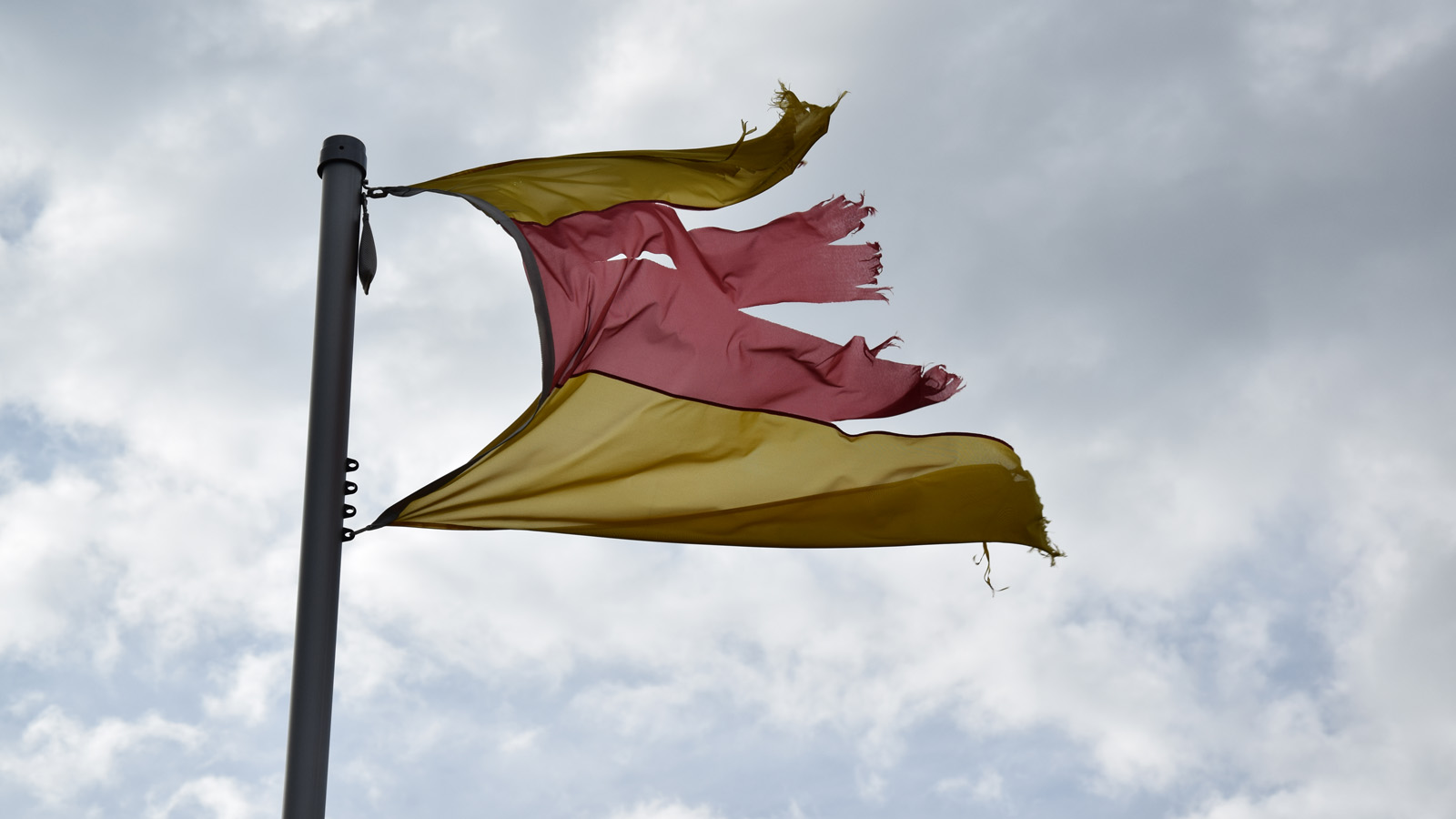Diese Flagge trotzt dem Wind